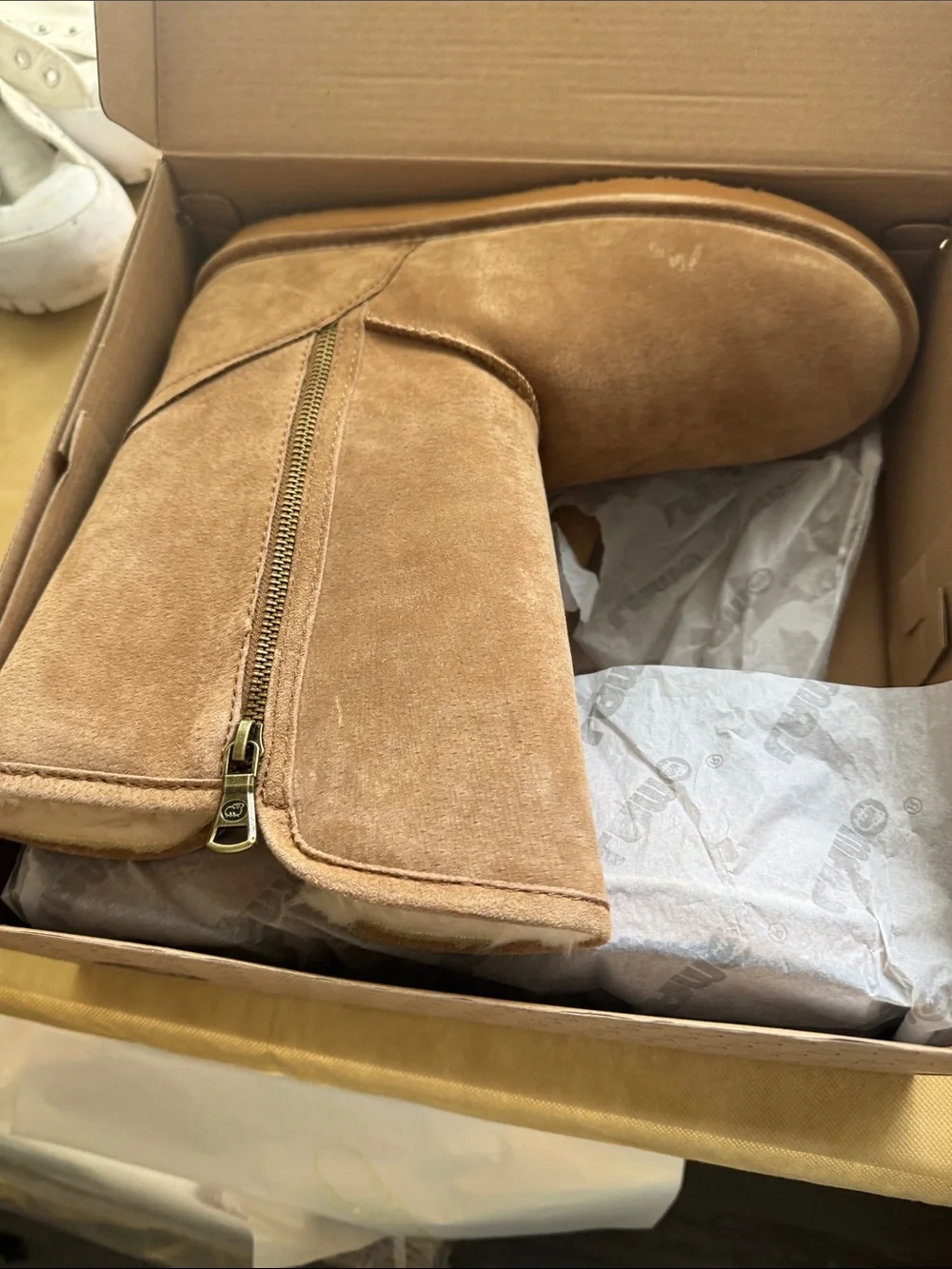 Lamo Juniper Chestnut Suede Mid-Calf Boots